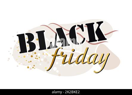 Abstraktes Webbanner, Visitenkarte, BLACK FRIDAY-Vorlage – Vektor Stockfoto