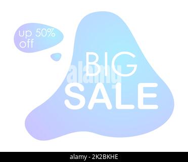 Webbanner, Vorlage, Postkartenwerbung Big Sale 50 Prozent Rabatt auf abstraktes Design – Vector Stockfoto
