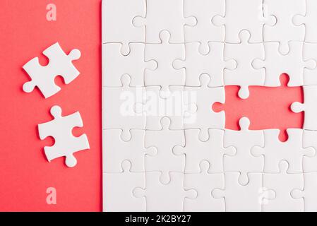 puzzle-Spiel Textur letzte Stücke für lösen und Ort Stockfoto