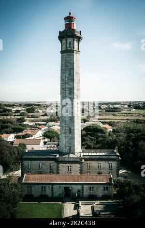 Whale Lighthouse - Phare des baleines - in Re Island Stockfoto