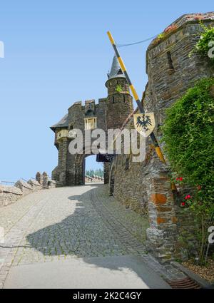 Kaiserliche Burg Cochem Stockfoto