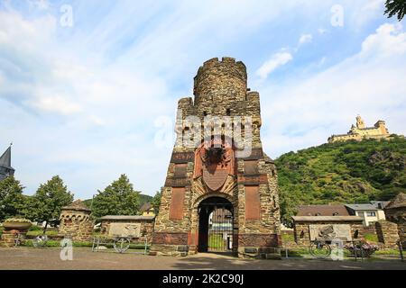 Marksburg ein Schloss in Braubach am Rhein Stockfoto