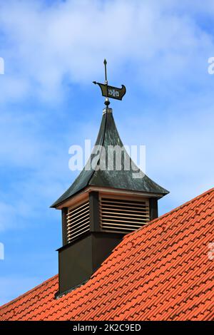 Die Jahnhalle ist eine Sehenswürdigkeit der Stadt Illertissen Stockfoto