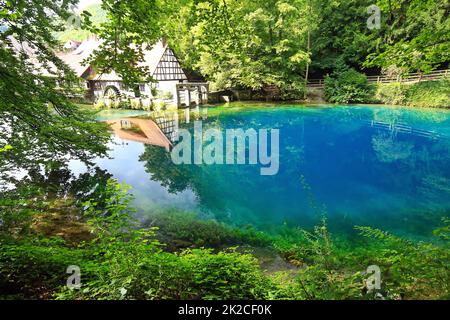 Blaubeuren ist eine Stadt in Baden-WÃ¼rttemberg Stockfoto