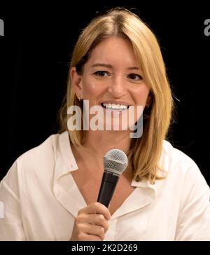 Austin, Texas, USA. 22. September 2022. KATY TUR spricht am ersten Tag des Texas Tribune Festivals, dem dreitägigen Treffen von Kennern aus Politik und Politik. (Foto: © Brian Cahn/ZUMA Press Wire) Stockfoto