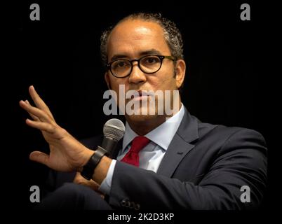 Austin, Texas, USA. 22. September 2022. WILL HURD spricht am ersten Tag des Texas Tribune Festivals, dem dreitägigen Treffen von Politikern und Politikern. (Foto: © Brian Cahn/ZUMA Press Wire) Stockfoto