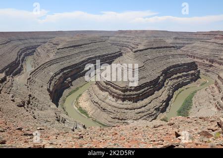 San Juan River im Goosenecks State Park. Utah. USA Stockfoto