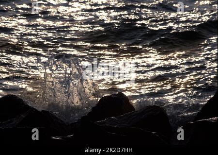 Sand und Sehen in wustrow - ostsee in deutschland Stockfoto