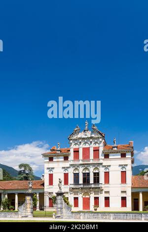 Villa Angarano in Bassano del Grappa, Venetien, Norditalien. Stockfoto