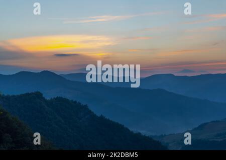 Passo della Braccina, Nationalpark Foreste Casentinesi, Monte Falterona, Campigna (Parco Nazionale delle Foreste Casentinesi, Monte Falterona e Campigna), Italien Stockfoto