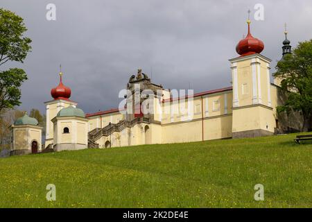 Kloster der Gottesmutter Hedec, Ostböhmen, Tschechische Republik Stockfoto