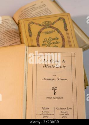Französische Jahrbücher des Grafen von Monte-Cristo Stockfoto