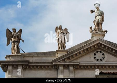 Fragmet der Scuola Grande Confraternita di S. Teodoro in Venedig, Italien Stockfoto