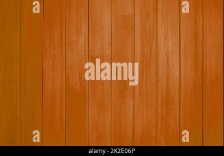 Holzbretter in orangefarbenem Braun Stockfoto