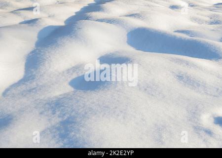 Schneebedeckte Felder Stockfoto
