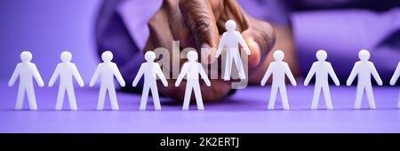 Idealer Kunde Oder Kandidat. Rekrutierung Stockfoto