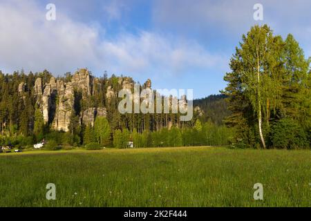 Teplice Adrspach Rocks, Ostböhmen, Tschechien Stockfoto