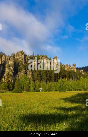 Teplice Adrspach Rocks, Ostböhmen, Tschechien Stockfoto