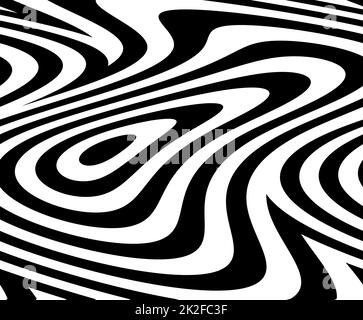 Schwarz-weißes geometrisches Zebramuster Stockfoto