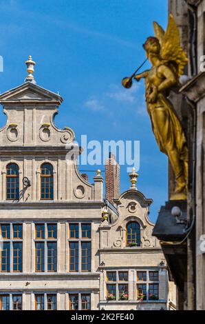 Architektonische Details in Brüssel, Belgien Stockfoto
