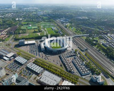 Rotterdam, 17.. September 2022, Niederlande. Stadion Feijenoord, De Kuip, holländisches Fußballstadion in Süd-Rotterdam, in dem Profifußball ausgetragen wird Stockfoto