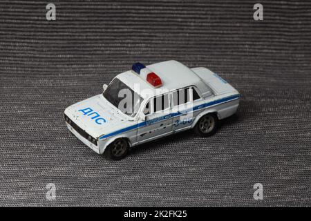 Polizeiwagenspielzeug Stockfoto