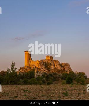 Ruinen des Chateau de lÂ in der Nähe des Chateauneuf-du-Pape, Provence, Frankreich Stockfoto