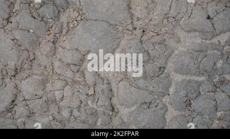 Kalkstein oder Nahaufnahme Oberfläche Grunge Stein Textur Stockfoto