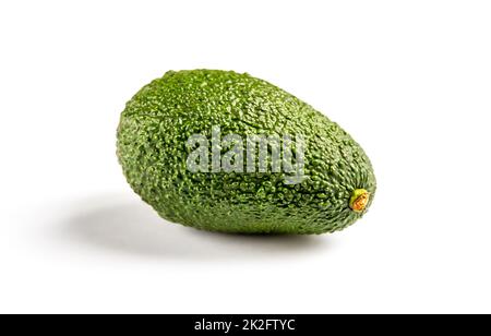 Avocado auf einem weißen Hintergrund isoliert Stockfoto