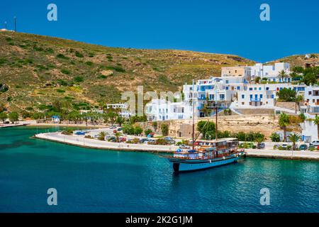 Adamantas Adamas Hafenstadt Milos Island, Griechenland Stockfoto