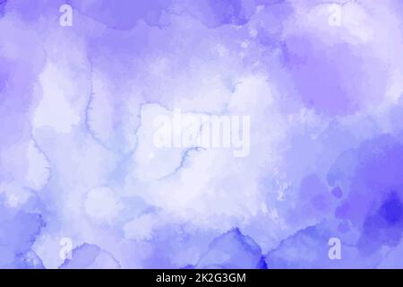 Violett, violett, leicht, wasserfarben, Tinte, abstrakte Textur. Kopierbereich für Banner, Design, Poster, Hintergrund. Hochauflösende farbige Aquarelltextur b Stockfoto