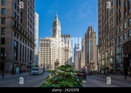 North Michigan Avenue (The Magnificent Mile), Chicago, Illinois, USA Stockfoto