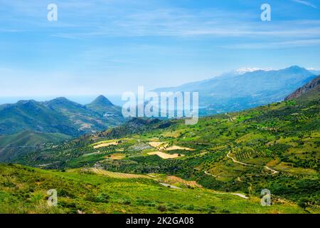 Luftaufnahme der Insel Kreta in Griechenland Stockfoto