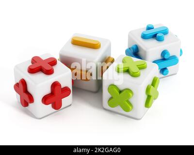 Mathematische Symbole Stockfoto