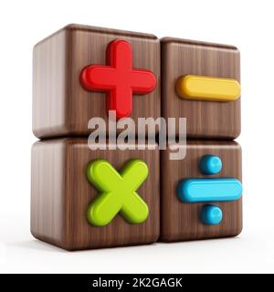 Mathematische Symbole Stockfoto