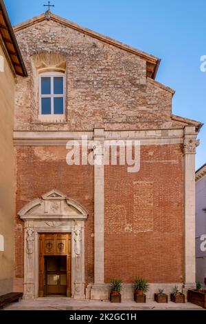 Die Kirche von San Filippo Benizi, Todi, Perugia, Italien Stockfoto