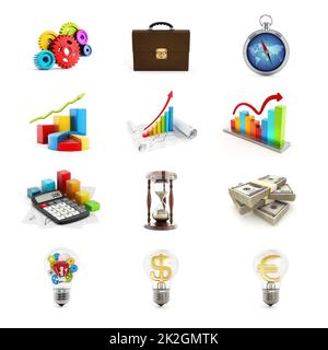 Business Icons Sets Stockfoto