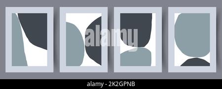Abstrakter Vektor Wand Kunst Hintergrund. Stockfoto