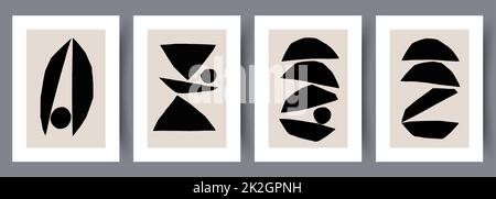 Abstrakter Vektor Wand Kunst Hintergrund. Stockfoto