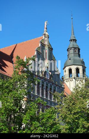 Altstadt in Halle an der Saale Stockfoto