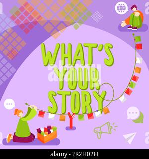 Konzeptionelle Darstellung Know Your Customer. Internet-Konzept jemand fragen Erzählen Sie mir über sich selbst Erfahrung teilen Stockfoto