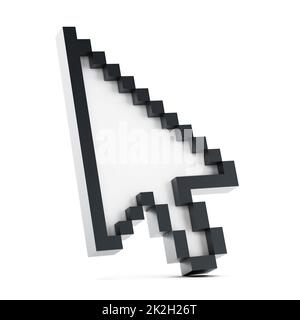 Pfeilcursor-Symbol Stockfoto