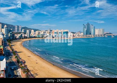 Gwangalli Strand in Busan, Südkorea Stockfoto