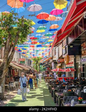 Straßen der Altstadt von Antalya in der Türkei Stockfoto