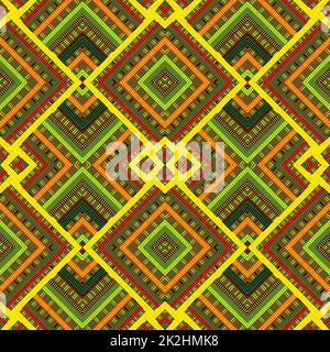 Nahtloses geometrisches Muster aus kleinen, verschiedenfarbigen Linien Stockfoto