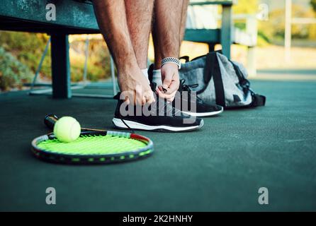 Für eine weitere Session auf dem Platz Stockfoto