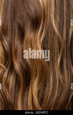 Nahaufnahme gesunder Locken Stockfoto