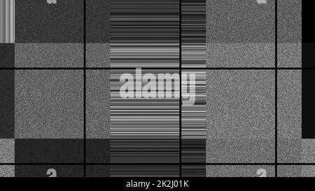 Rausch- und Pixelraster-Konzept Stockfoto