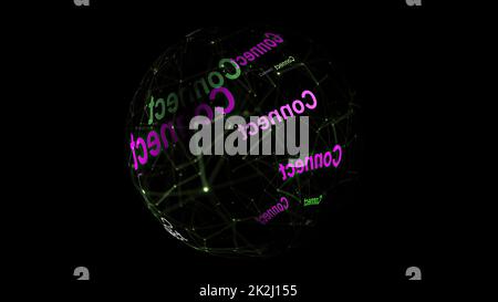 Verbinden Sie sich über das Web-Konzept Stockfoto