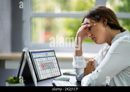 Benutzervorgang Verweigert. Anwendungsfehler Technologiefehler Stockfoto